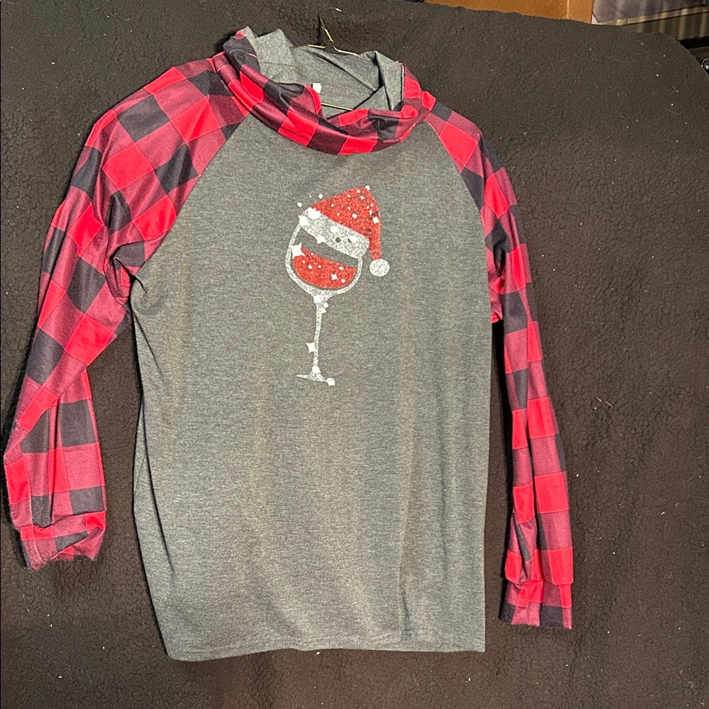Christmas Wine Top -Size 3XL